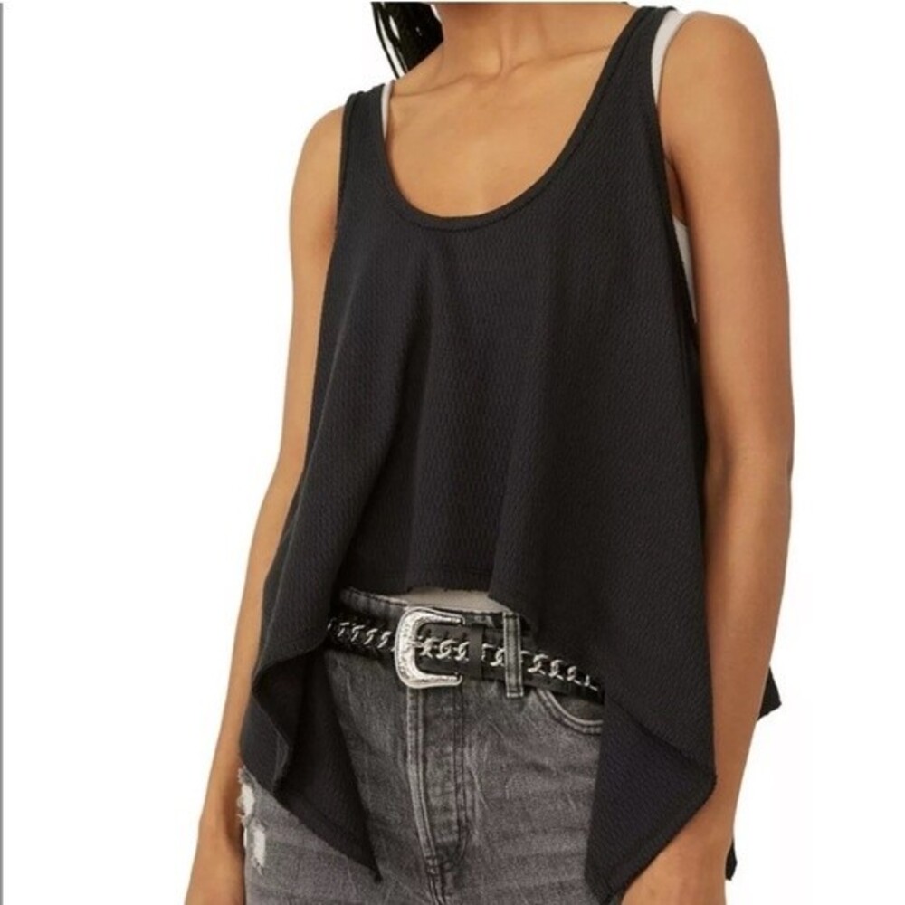 Free People We the Free Sing La La Tank Black Medium